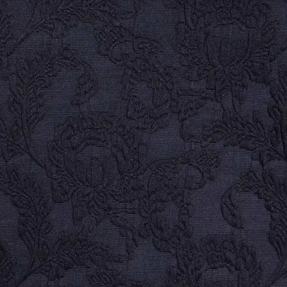 Halogen Navy Jacquard short sleeve Top - Picture 5 of 11